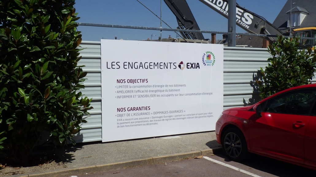 Palissades imprimées pour commerce | Enseigne CMP